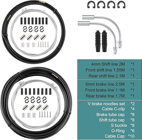 Miniatura 2 de Cable universal de freno de bicicleta y cable de cambio Kit de carcasa de cable de bicicleta Kit de cable de línea de transmisión de bicicleta con