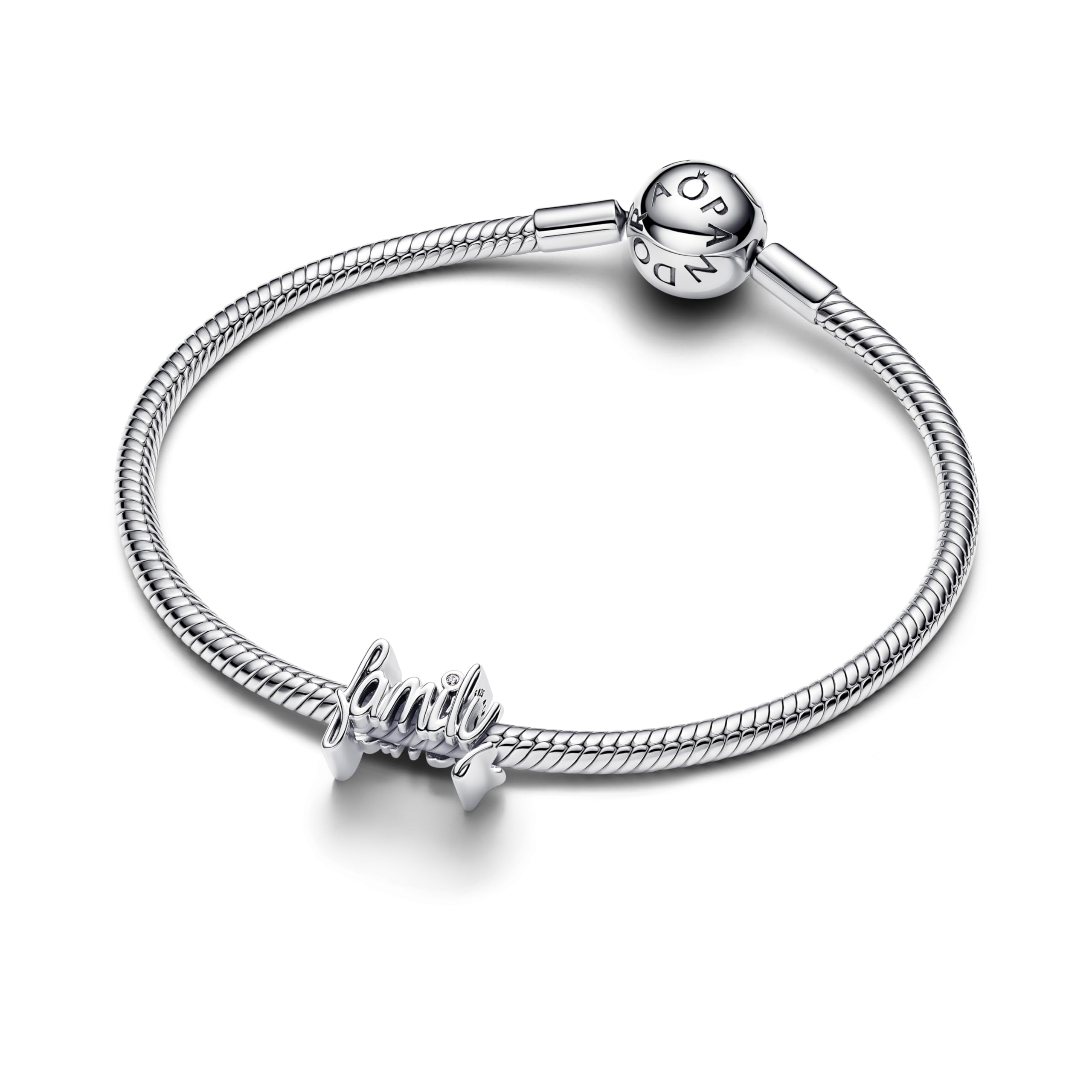 Pandora Moments Charme à Main Family en Argent Sterling avec Zirconia, Compatible Moments, 794250C01