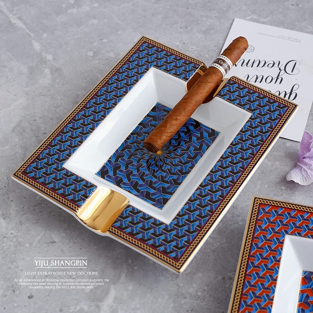 china glitter blue push down cigarette ashtray JDQTPOET Chinese Style Ashtray, Brass Ash Holder for Smokers, Cigarettes Ash Tray, Desktop Smoking Ashtrays Home Decoration Cigar : Home & Kitchen Disposable Ashtrays for Cigarettes OutdoorSmokeless