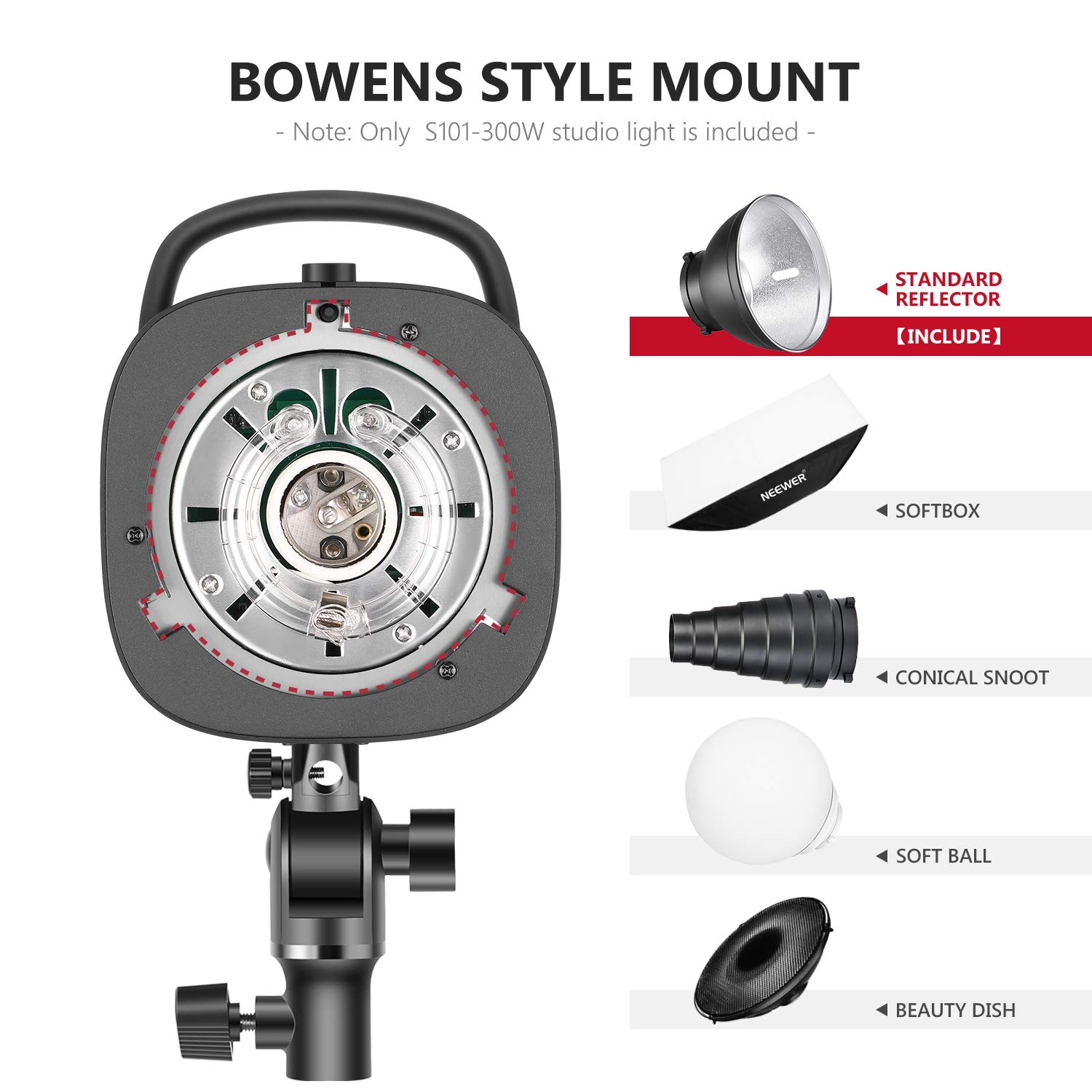 Amazon.com : Neewer S101-300W Professional Studio Monolight Strobe