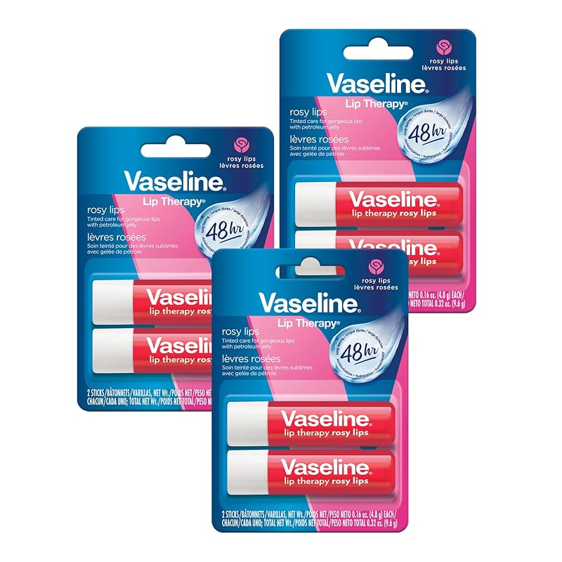 Bálsamo labial Vaseline Lip Therapy Care Rosy, 6 unidades de 4,5 g