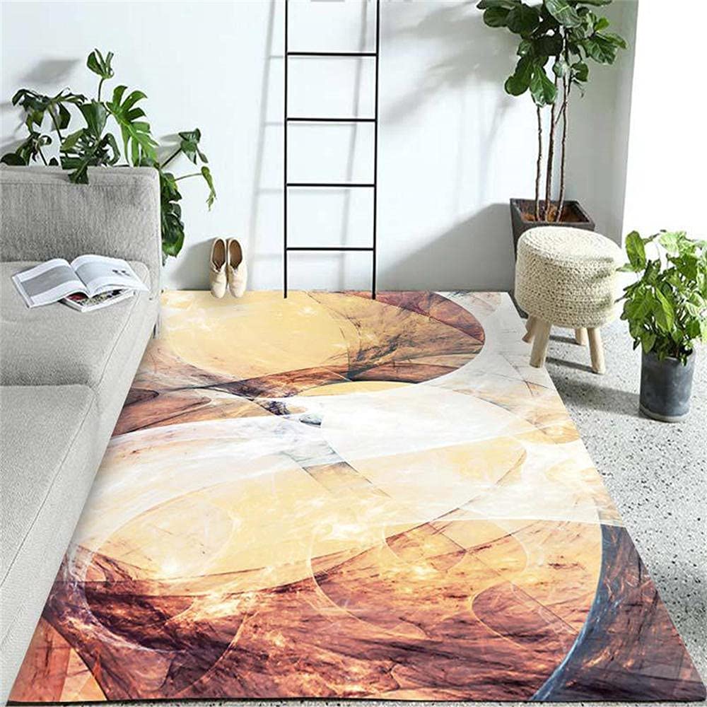 Tapis d'extérieur grand format tapis d éveil bébé motif orange moderne 160x230
