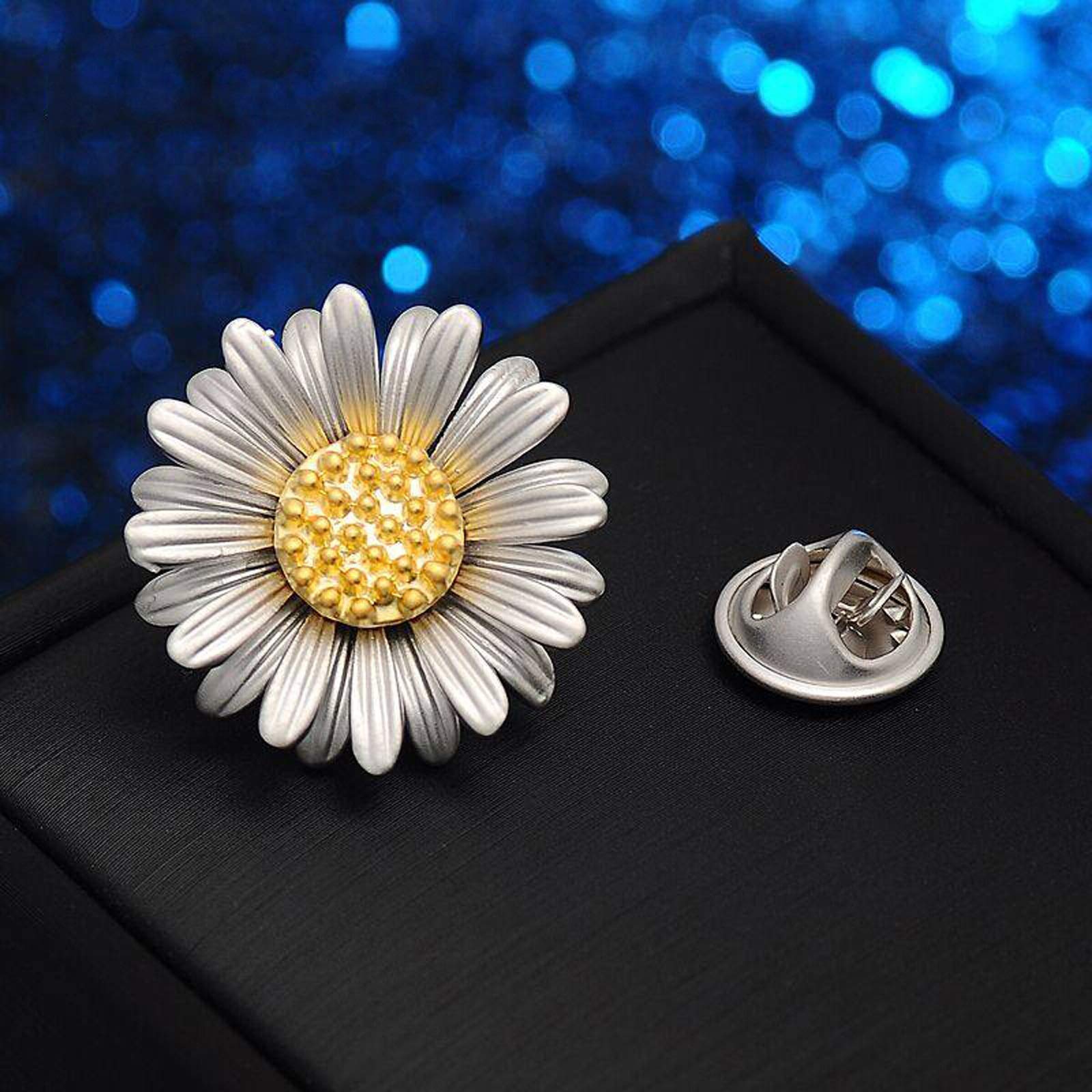 Broszki damskie Broszki dla kobiet, urocze i proste dodatki do koszul, broszka Daisy, dla kobiet, dziewcząt, broszka damska Pin
