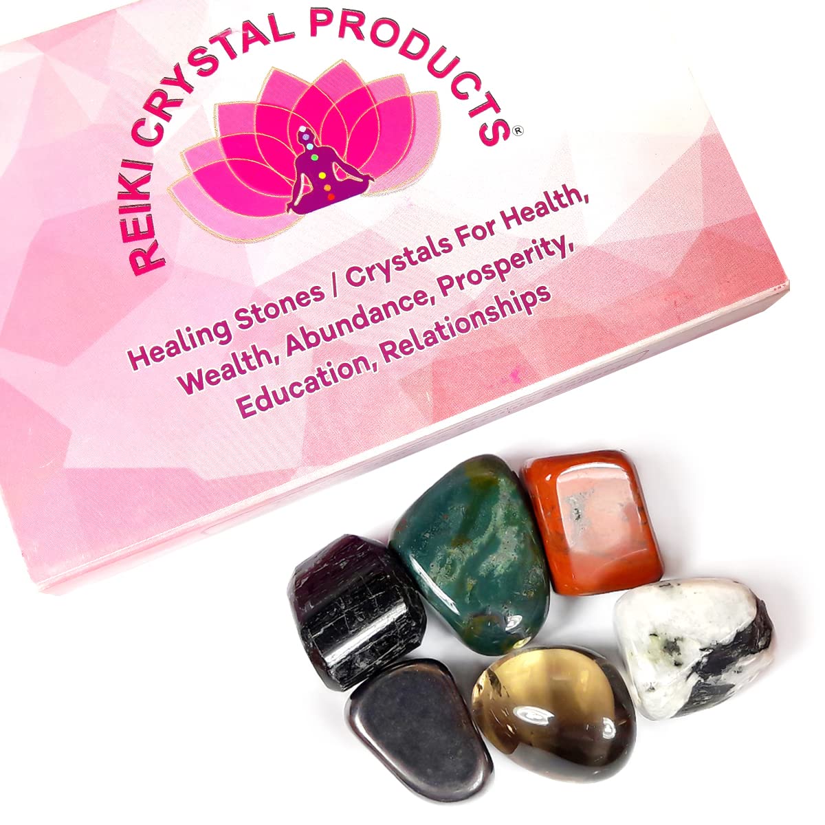 Crystal Tumble Stone Kits - Meditation & Reiki -22 Crystal Tumble Stone Kits - Meditation & Reiki -22
