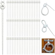 100pcs Silicone Cable Ties Zip Ties, Cord & Wire Organizer Clips