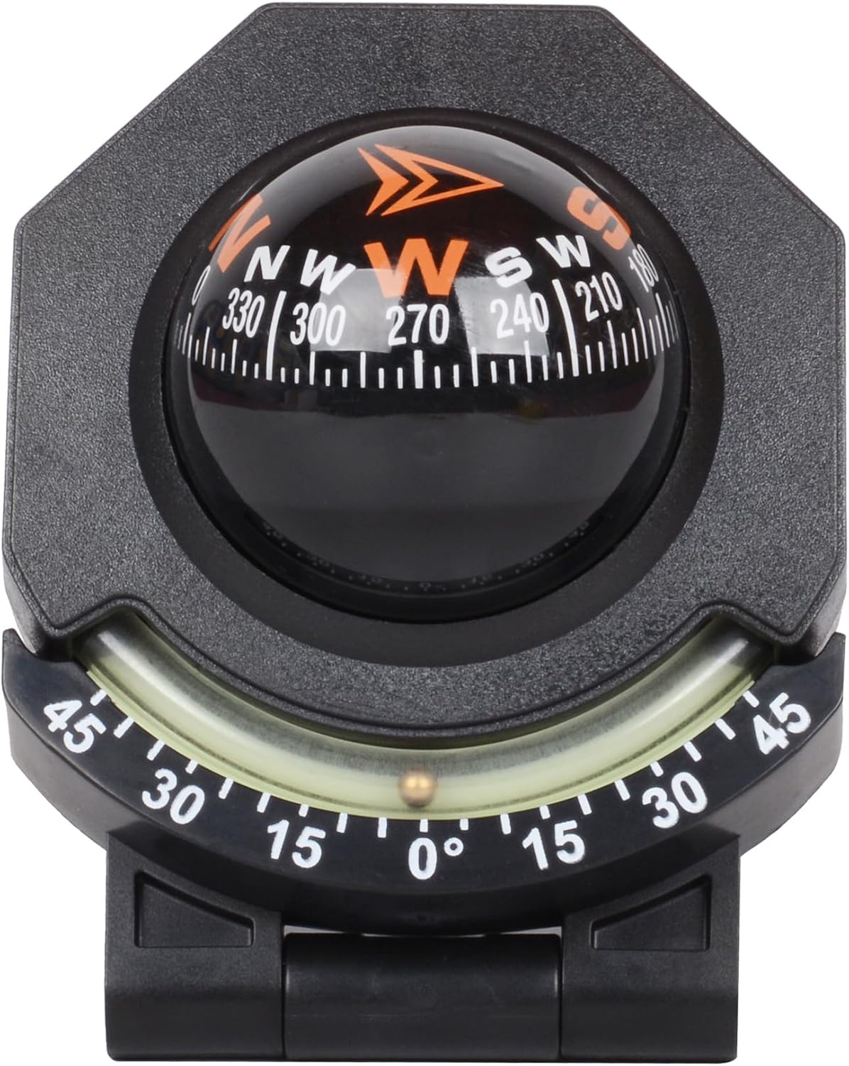 BinaryABC Car Compass,Vehicle Compass with Slope Meter,Automotive Compass Ball,Car Dashboard Accessories,Universal Compass for Car Boat Truck