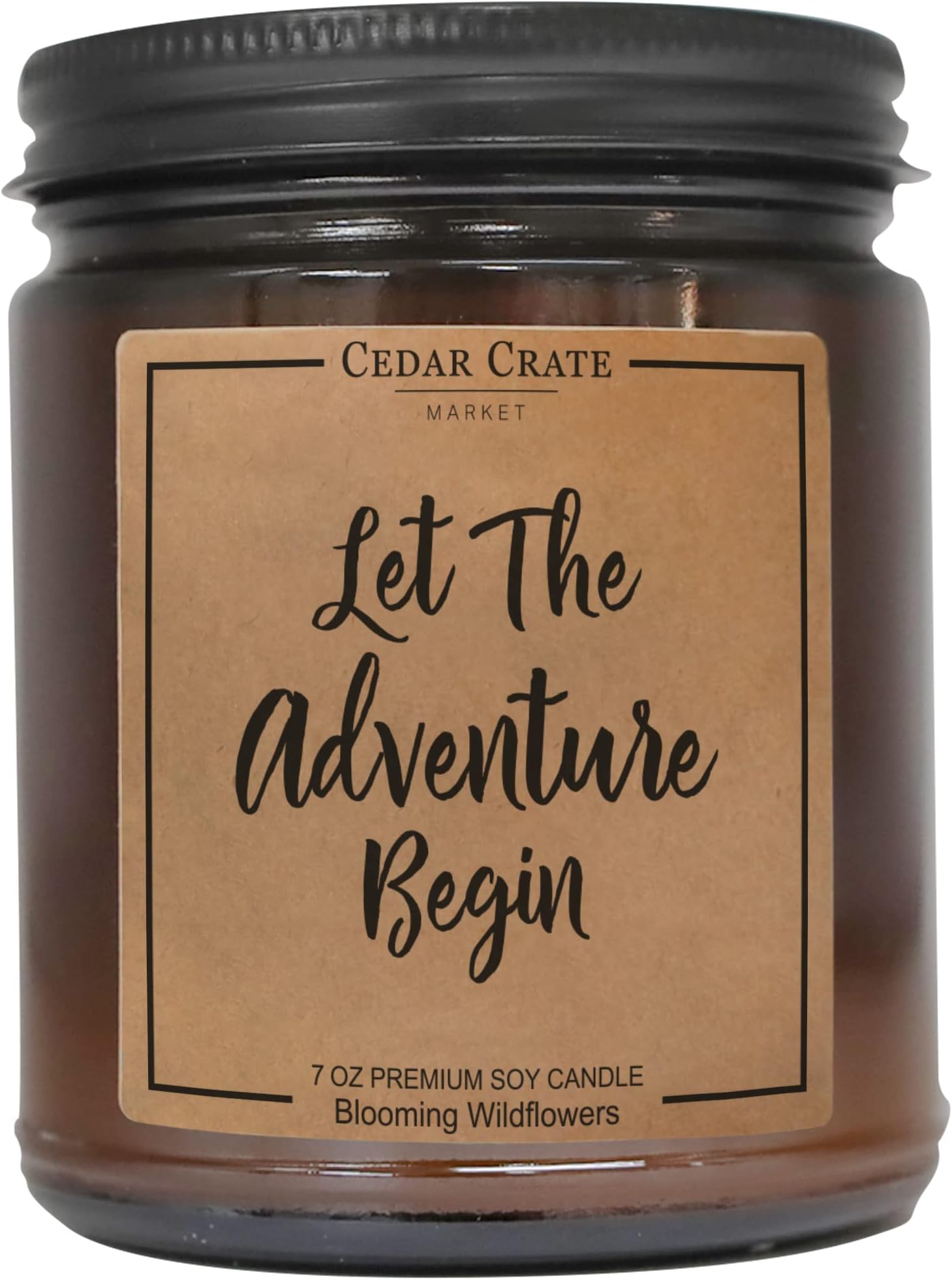 Engagement Gifts - Let The Adventure Begin - Honeymoon Gifts, Wedding Gifts for Couple, Married AF, Wedding Candles, Newlywed Gift, Married Couple Gifts, Bride and Groom Gifts, Bride
