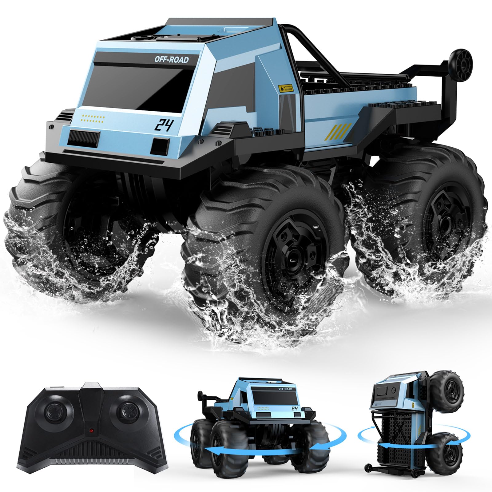 Amazon.co.jp: DEERC ラジコンカー 子供向け ラジコン オフロード 水陸