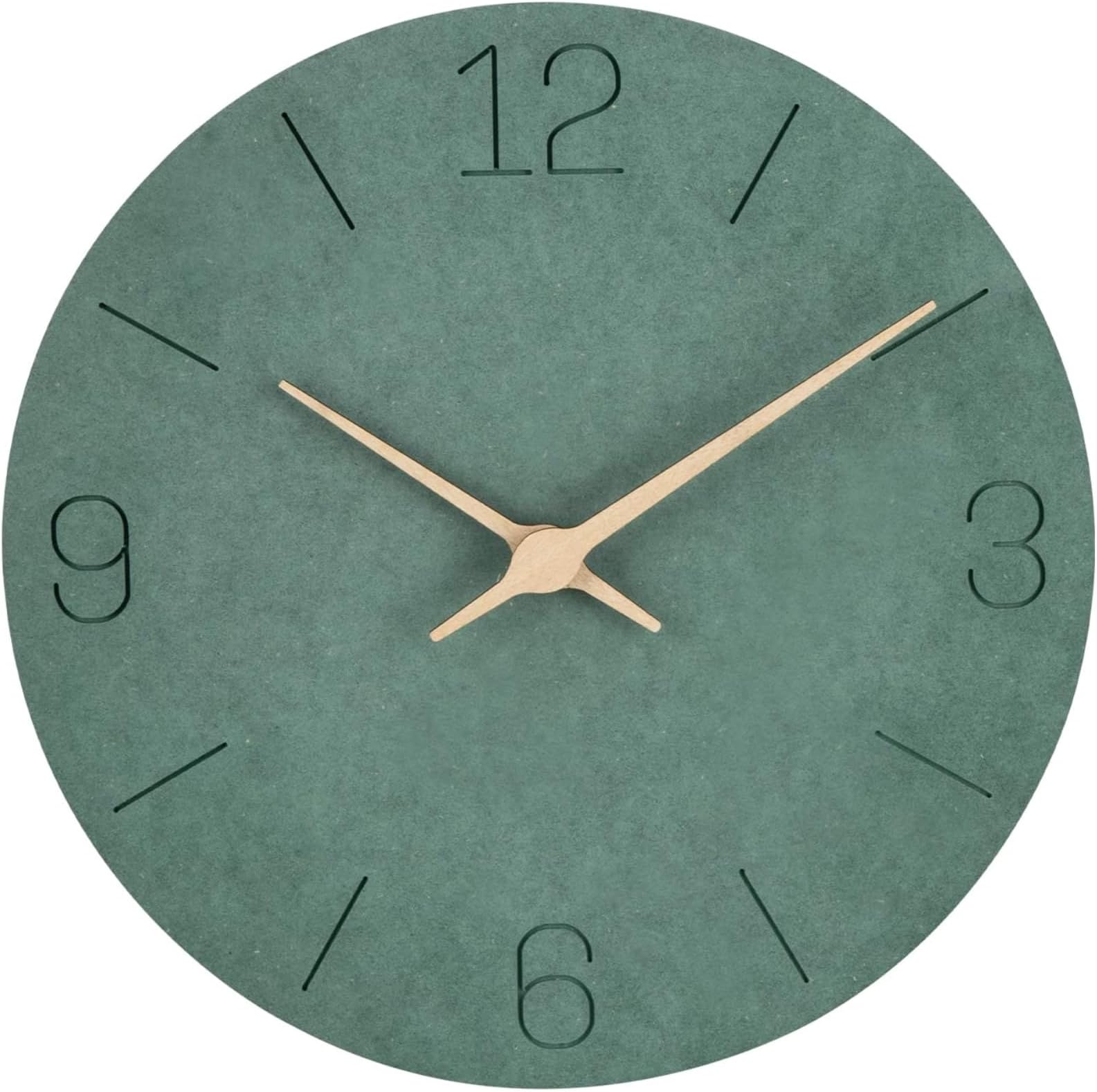 VINILITE Wooden Wall Clock Non Ticking Silent Wall Clocks Modern Wall
