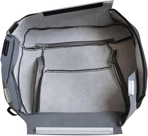 Miniatura 7 de NLQR Funda de asiento de tela de repuesto para parte inferior del conductor delantero y cojín de espuma compatible con Ford F150 2004-2008 Gris