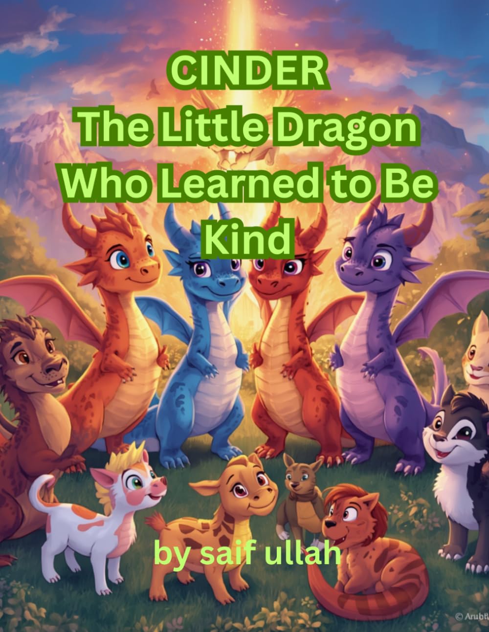 Cinder The Little Dragon Who Learned to Be Kind: A Story About Sharing, Empathy, and Friendship