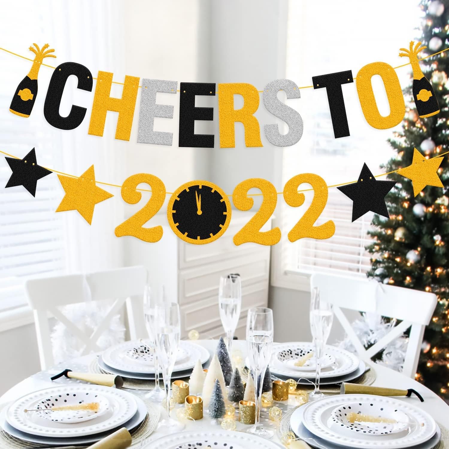 Christmas Theme Party 2022 Amazon.com: Cheers To 2022 Years Banner Happy New Year Welcome Hello 2022  Theme New Year's Eve Holiday Party Supplies Glitter Black Gold Silver  Decorations : Home & Kitchen