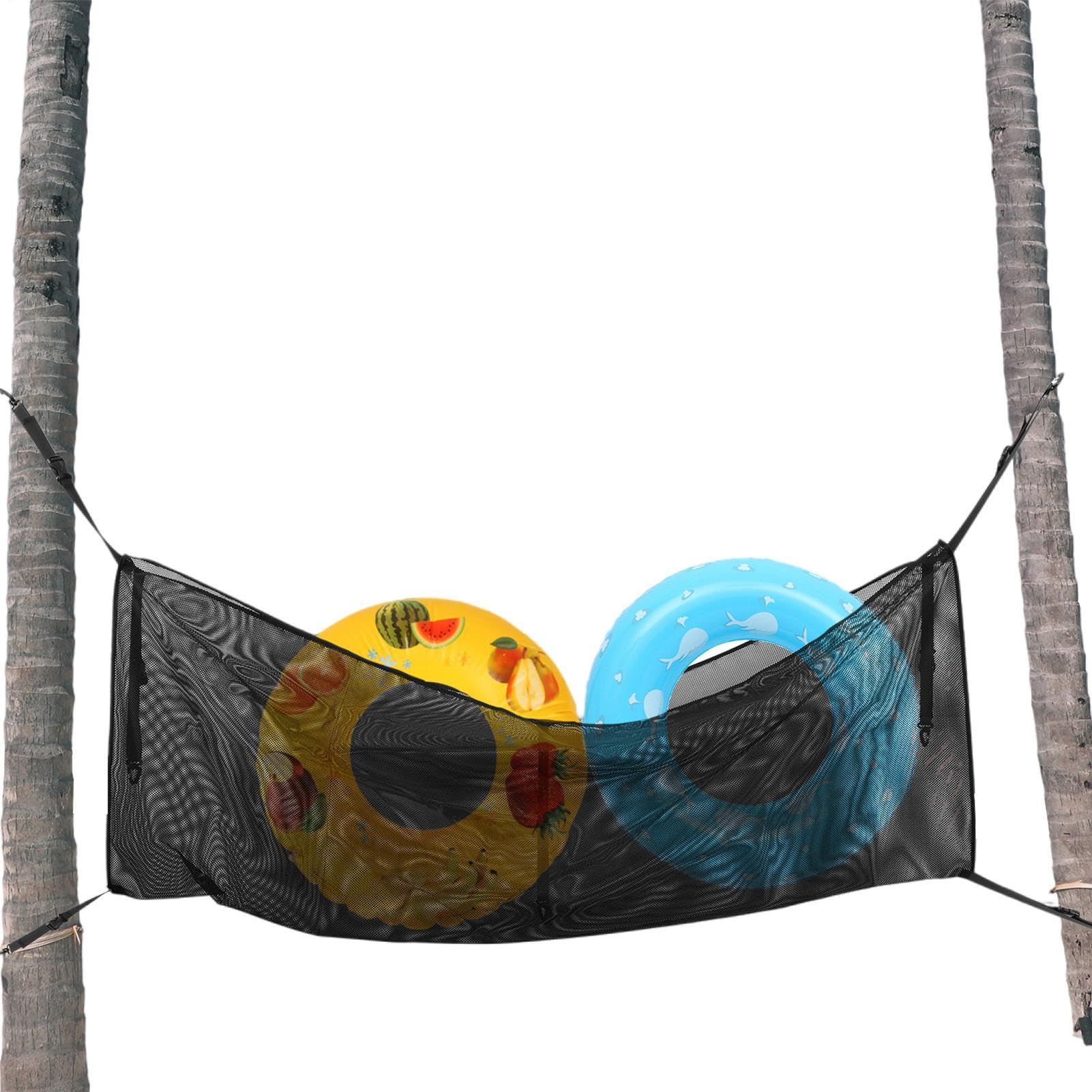 Filet de rangement pour piscine suspendu idéal pour organiser le jardin et le camping