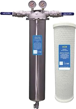 HydroFLOW Whole Home Activated Carbon Block Filter | Removes Chlorine, VOCs & Odors | Great-Tasting, Chemical-Free Water | Eco-Friendly & Long-Lasting Performance