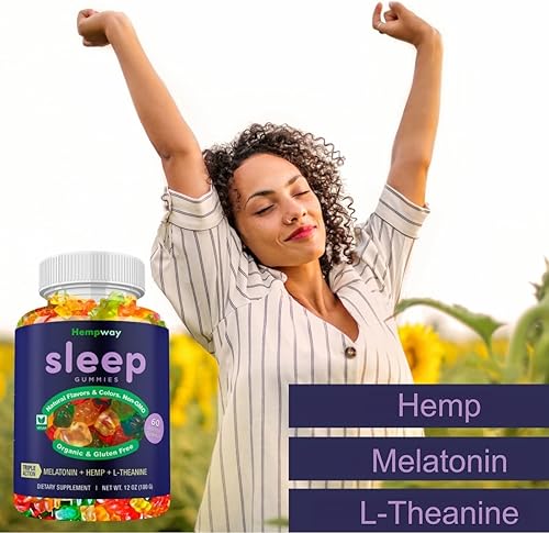 Miniatura 4 de Gomitas de cáñamo para dormir de triple acción  Promueve un sueño saludable  Relaja el cuerpo y la mente  Fabricado en Estados Unidos  5 mg de