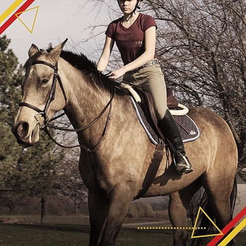 Miniatura 3 de Kavallerie Media almohadilla de malla de aire 3D, protección contra impactos y acolchado de gel terapéutico para un máximo apoyo, mejor para doma,