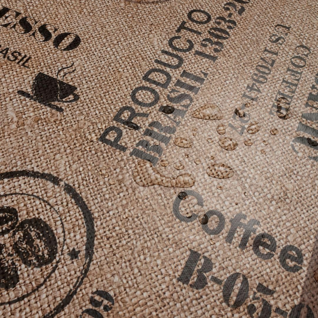 laro Wachstuchtischdecke Kaffee Zeit Eckig