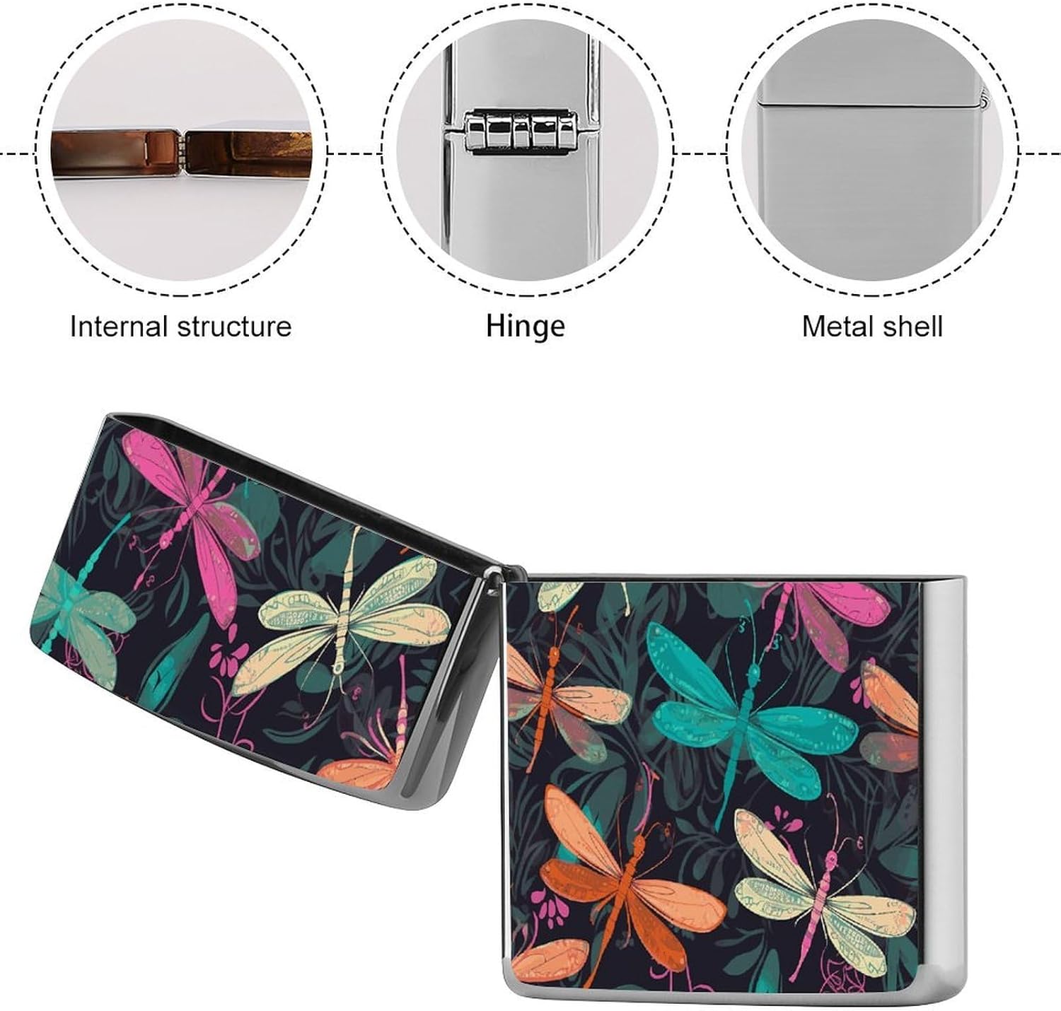Cute Dragonfly Lighter Case Cover Holder Lighter Sleeve
