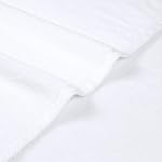 Amazon basics 100% cotton Lightweight quick-dry bath towel set, 8-piece, white, 10" x 7"