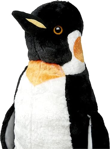 Miniatura 4 de Melissa  Doug Pingüino gigante animal de peluche realista casi 2 pies de alto
