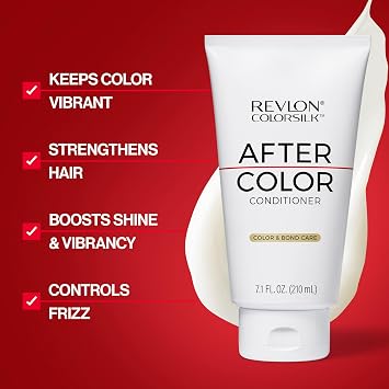 Revlon ColorSilk with Bond Repair Complex Hair Color and After Color Conditioner Bundle, 41 Medium Brown, 2 count