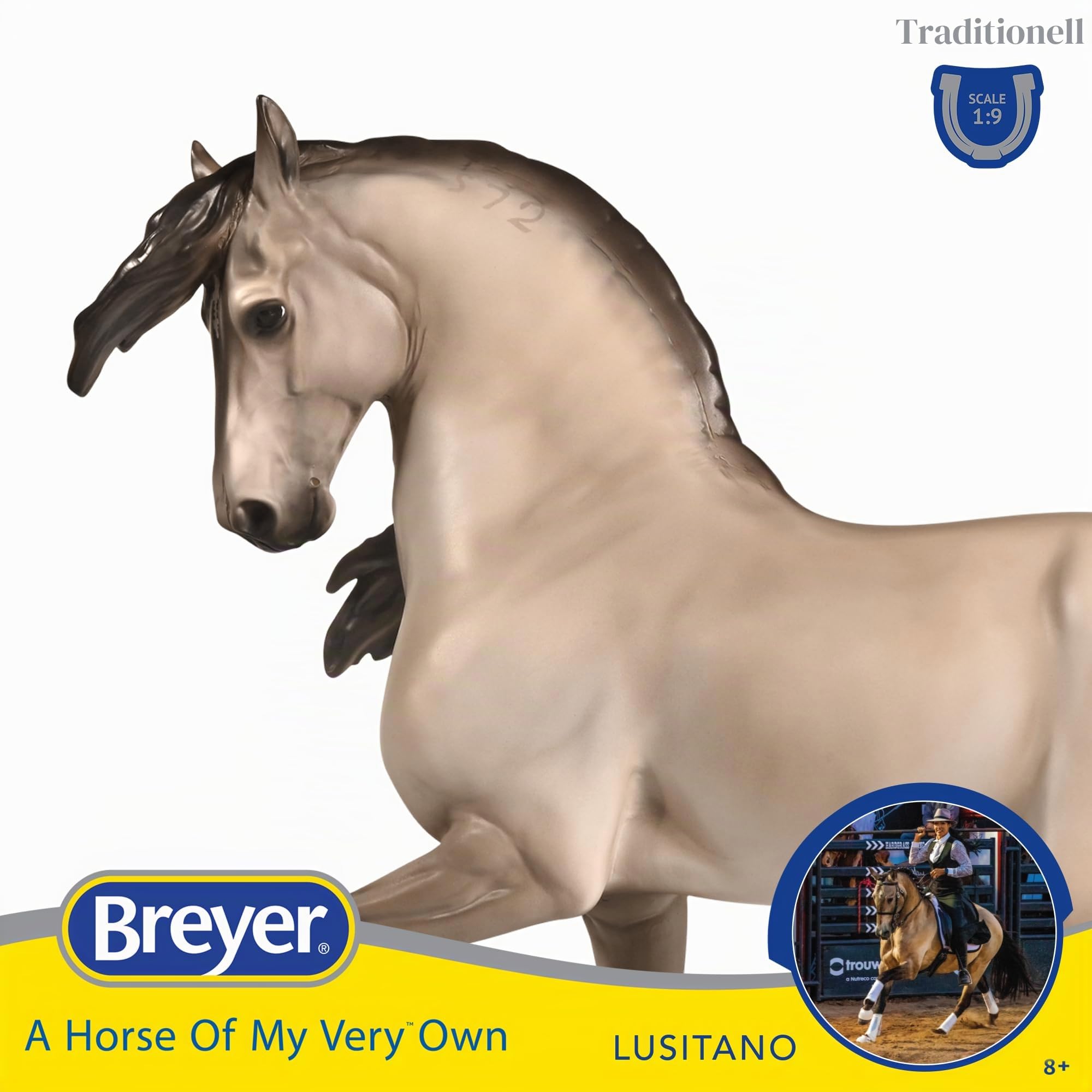 Breyer Pferde Traditionelle Serie | Cossaco - Lusitano | Pferdefigur | 28,6 cm L x 22,9 cm H | Modell #1885