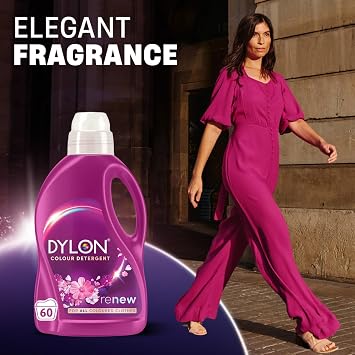 Dylon Blossom Colour Detergent (60 Wash Loads), Liquid Laundry Detergent for all Coloured Clothes, renewing in every wash with optimal results in 10 washes