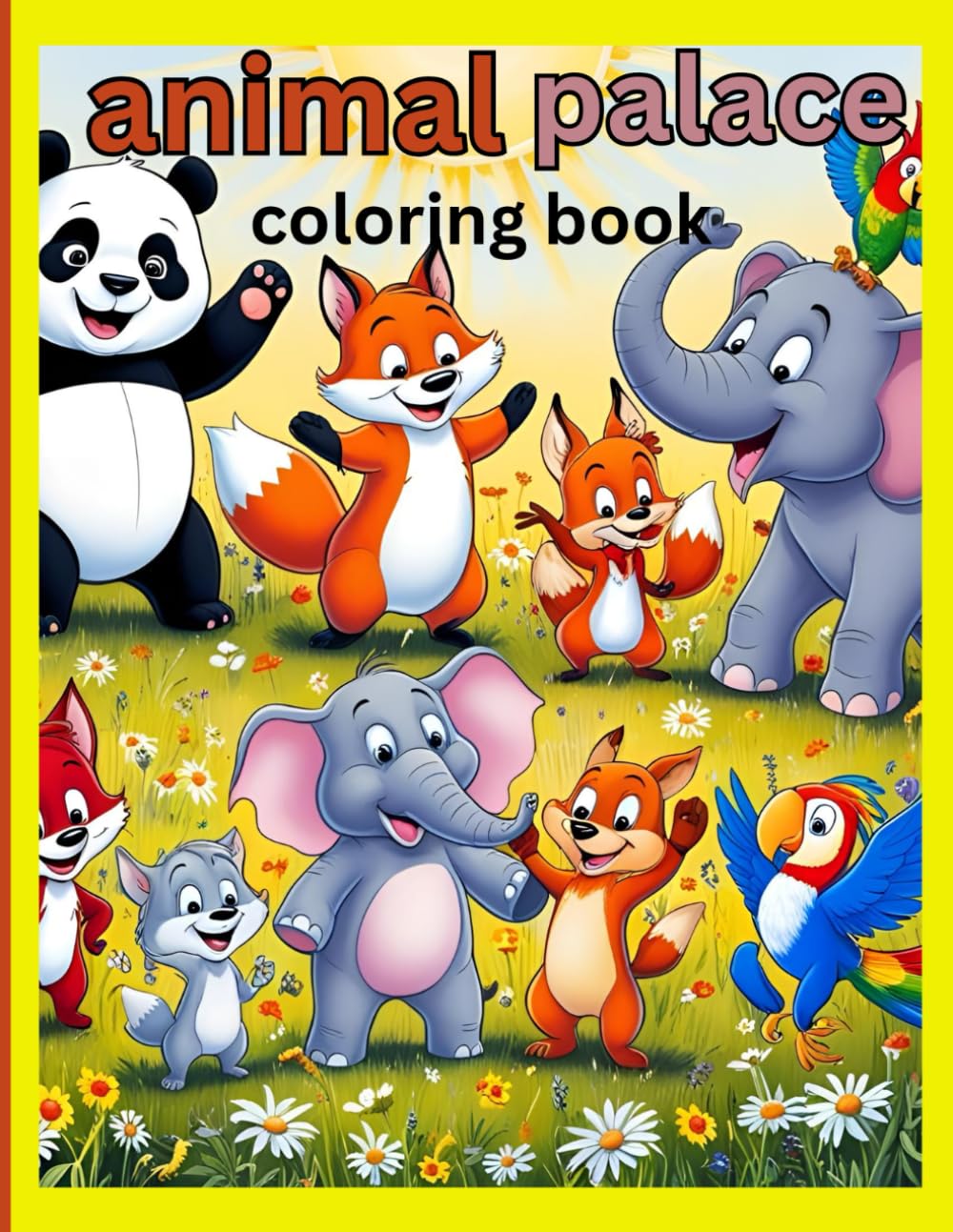 Animal palace coloring book