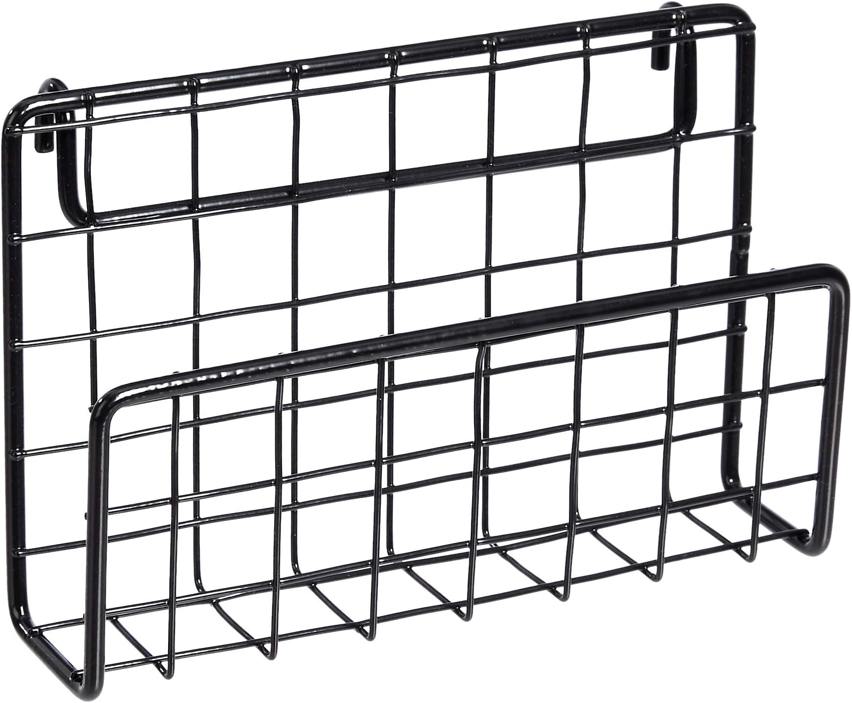 Amazon Basics Letter Sorter for Wall Grid Panel, Black