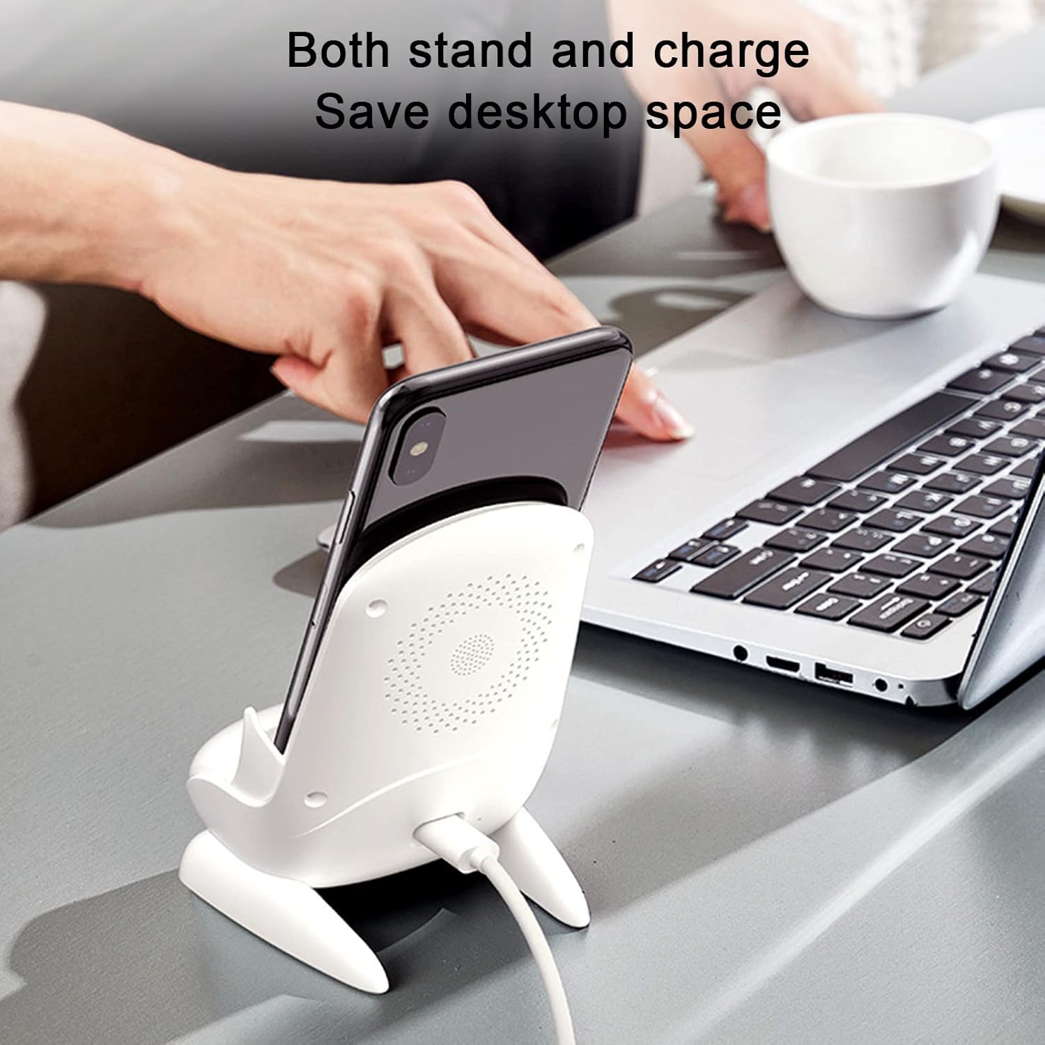 usblom 15w fast charging wireless chargerwith phone charging stand wireless amplifier stereo sound quality portable mini chair charger