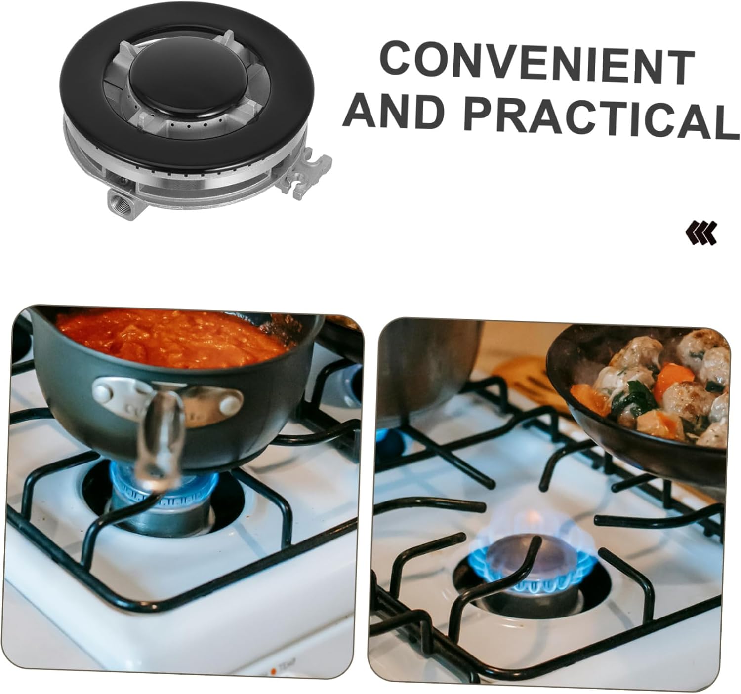 Totority 1set Gas Stove Burner Replacement Kit Fit Flame Cap for Even Heat Distribution Cooktop Accessories for Consistent Cooking Results