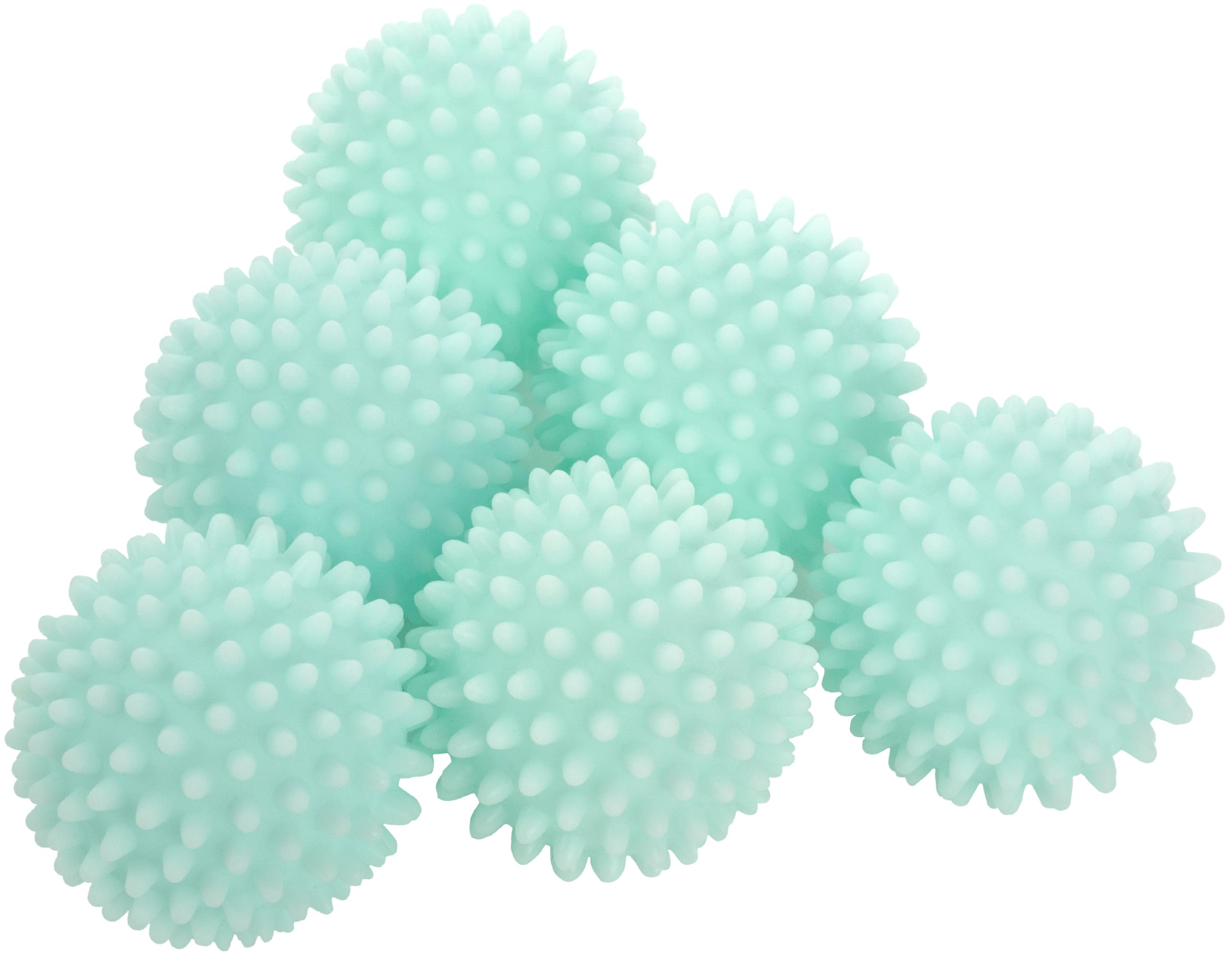 S&T INC. Reusable Dryer Balls, Fabric Softener for Laundry, Blue, 2.5 in, 6 Pack