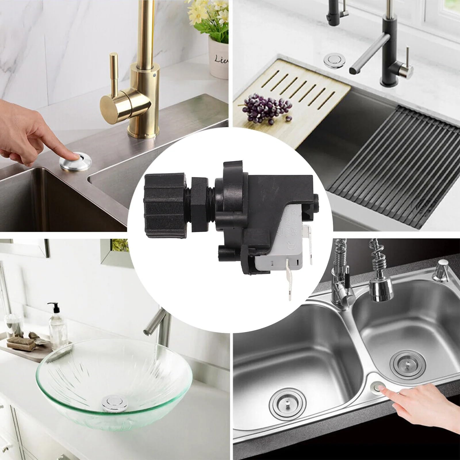 125-250 V pneumatischer EIN-/Ausschalter, Druckschalter for Badewanne, Spa, Müllentsorgung – Mikroschalter