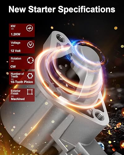 Miniatura 2 de Nuevo reemplazo de arranque para Jeep para Grand Cherokee 3.7L 2005-2010, 410-48133 2-2661-MI, 1.2kW12 voltios de arranque