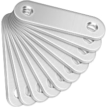10 Pcs Straight Brackets 60 x 16 x 2mm, Bolatus Stainless Steel Mending Plates Connecting Plates Flat Straight Brace Brackets with Holes Metal Joining Plates for Wood