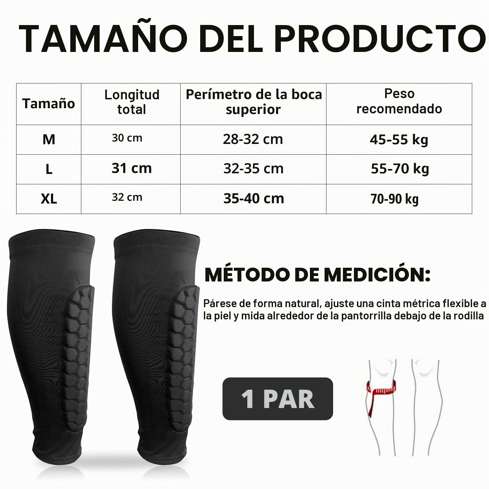 Espinilleras de fútbol con calcetines de mangas, ergonómicas y elásticas para fútbol, baloncesto, ciclismo, escalada