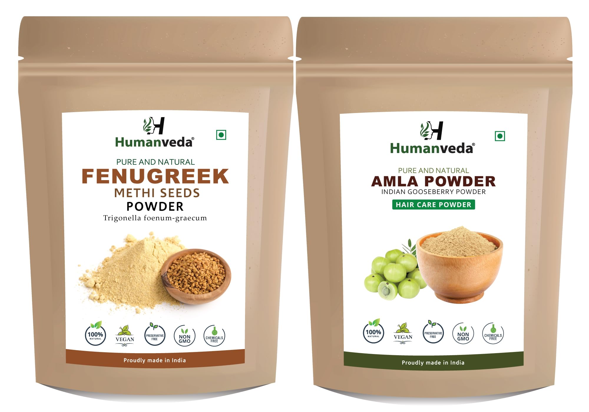 Fenugreek & Amla Powder Combo for Hair Skin Care | 100g (Pack of 2) | Nourish, Improves Texture, Strengthens, and Provide Overall Scalp Health (200Gm)-image-22