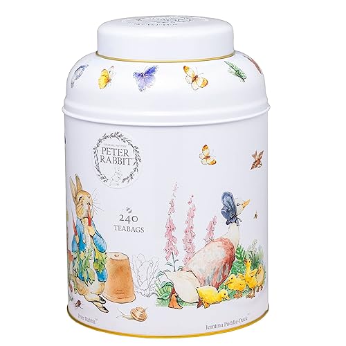 Miniatura 3 de Beatrix Potter - Carrito de té con 240 bolsitas de té de desayuno inglés, Peter Rabbit