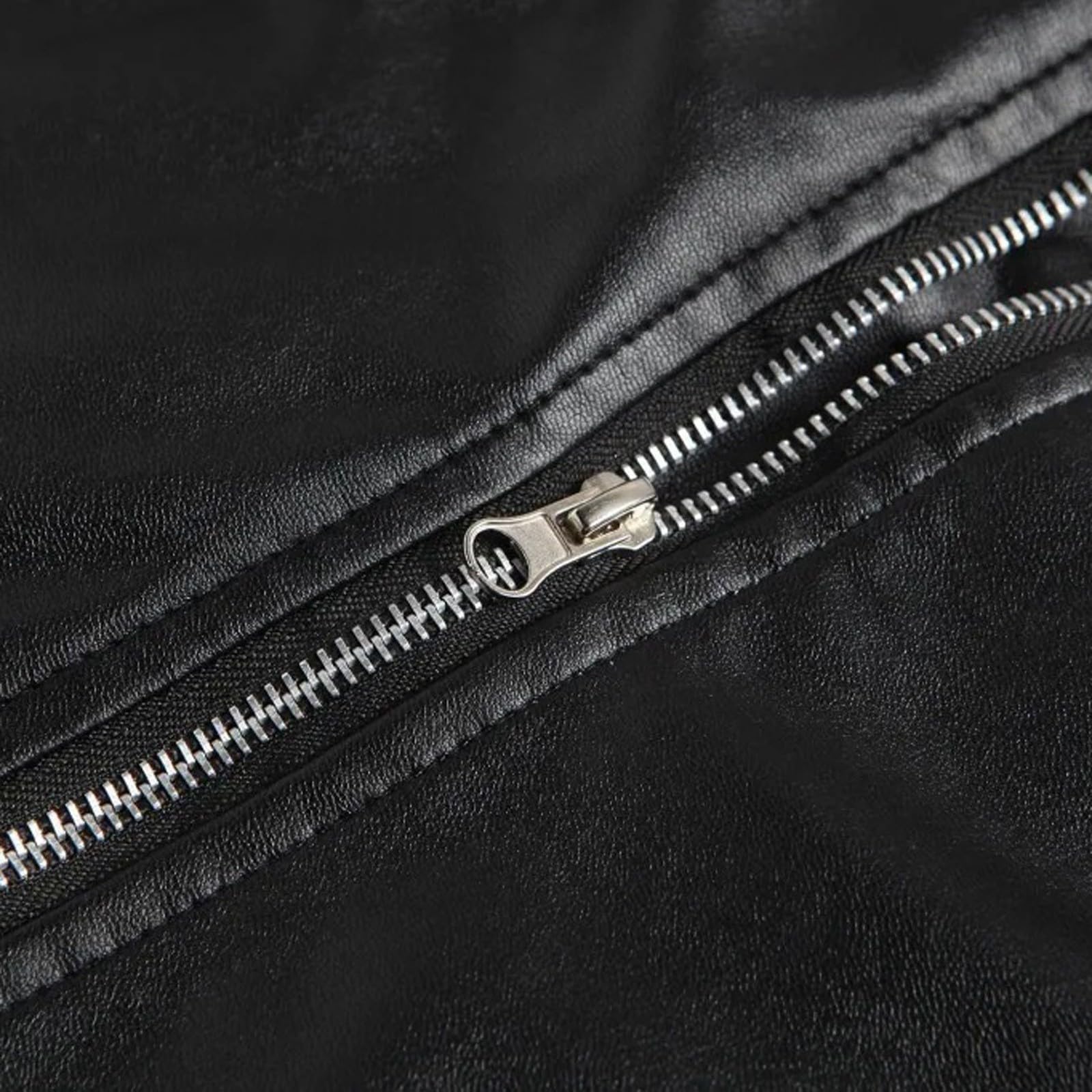 Genérico Chaleco de cuero sin mangas para hombre moderno y elegante cremallera resistente estilo casual perfecto para salidas urbanas