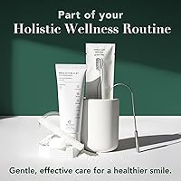 Vista 5 de Terra & Co. Brilliant Black Hydroxyapatite - Pasta de dientes para blanquear los dientes, hecha en Estados Unidos, pasta de dientes natural