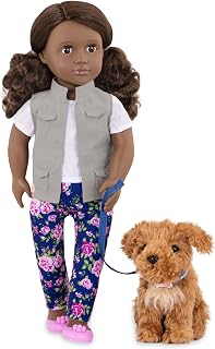 Our Generation Regular Doll - Malia and Pet Poodle - 46cm Doll - for Ages 3, 4 and up