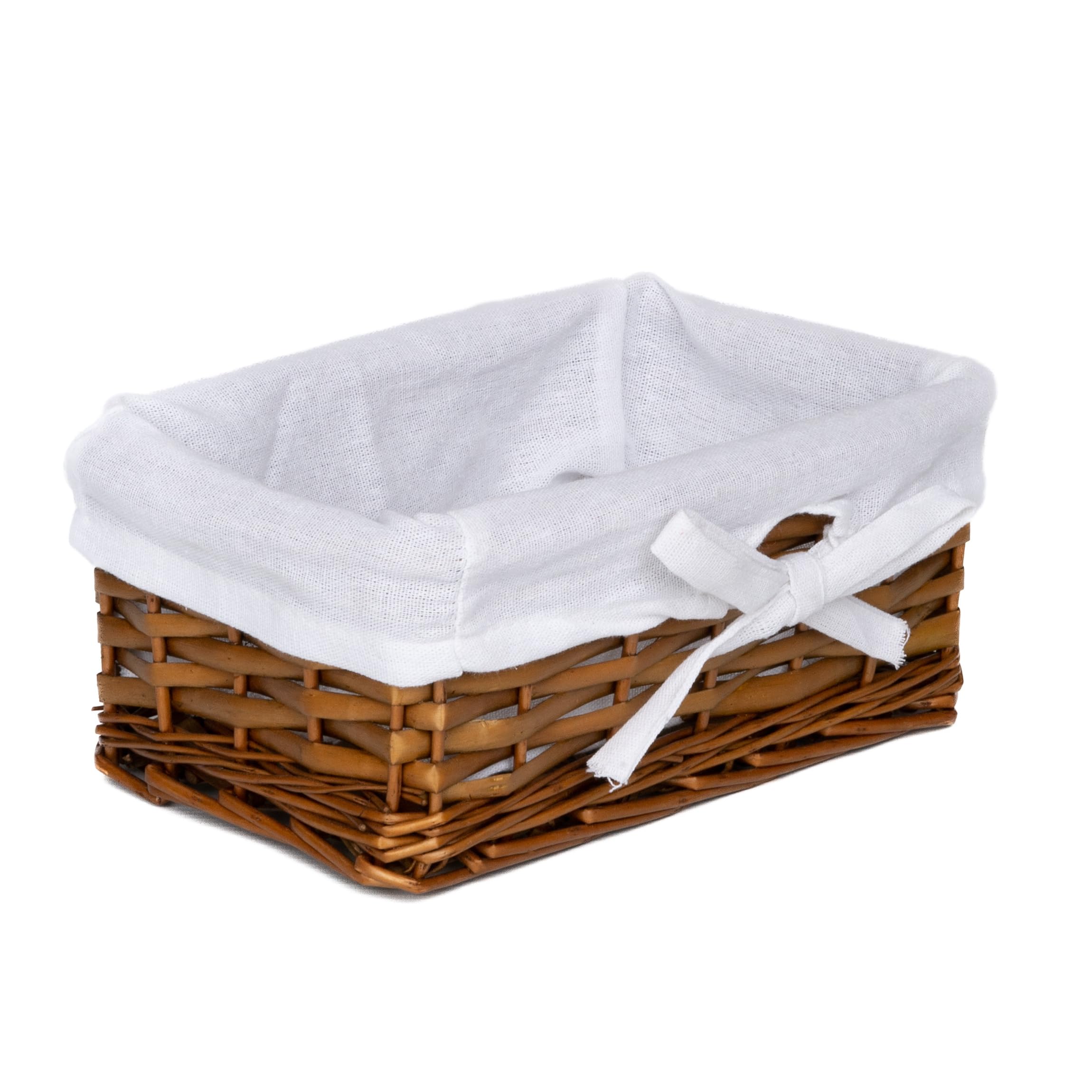 Arthur Cameron Distilled Brown Extra Small Natural Wicker Shelf Basket Trays (Distilled Brown)