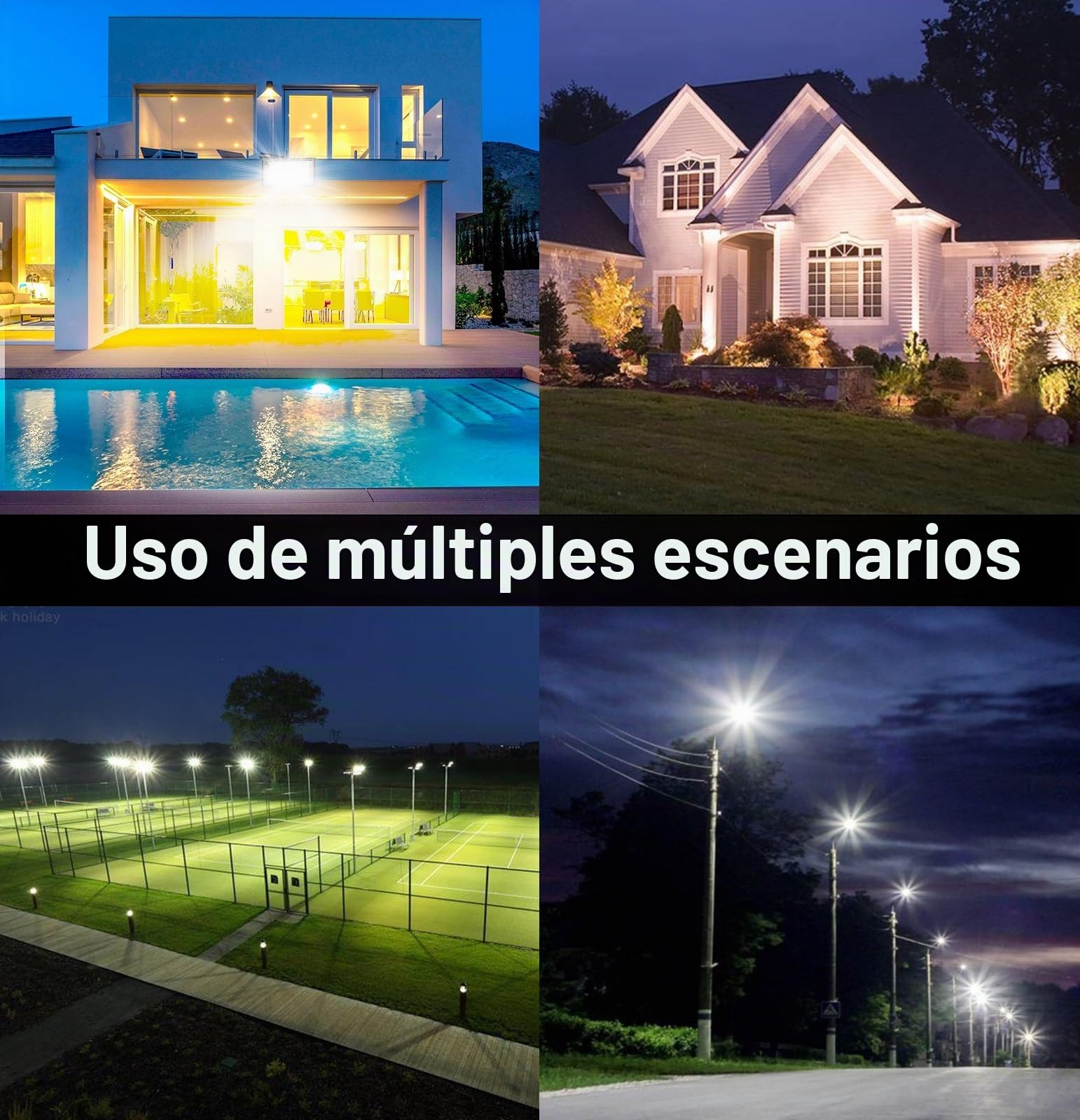 CREATESTAR Focos LED Exterior 100W, 2 Piezas IP65 Impermeable Proyector LED Exterior, foco exterior de Floodlight, foco blanco frío de, luz de inundación para almacén, jardín, garaje, patio