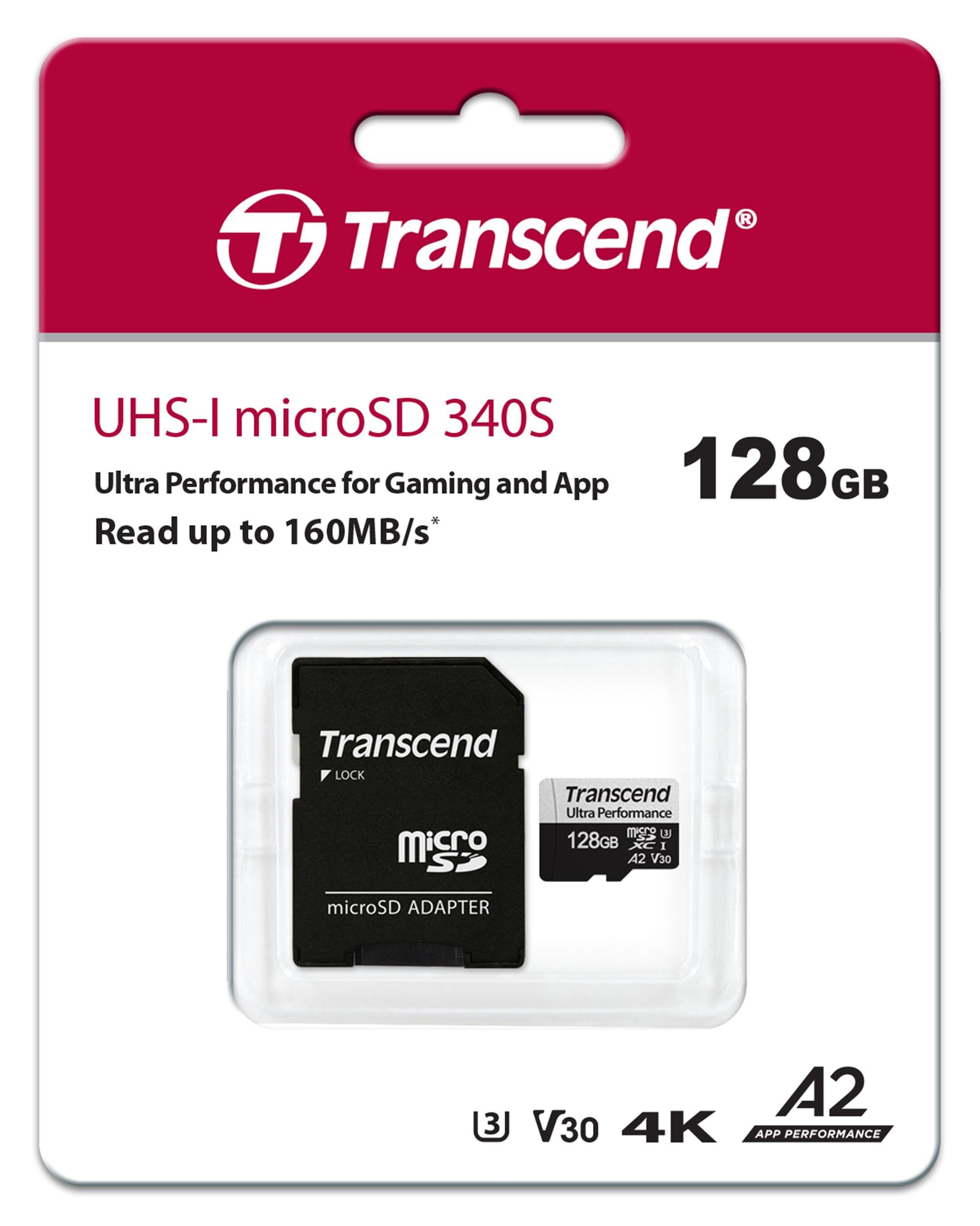 トランセンド microSDカード 128GB UHS-I U3 V30 A2