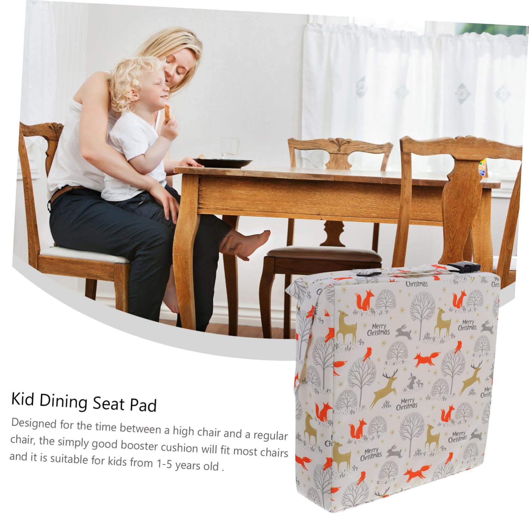 PRETYZOOM 2 Uds Silla De Comedor Silla Elevadora Elevadora Alta para Asiento De Coche Alta a Material De Poliéster Impermeable