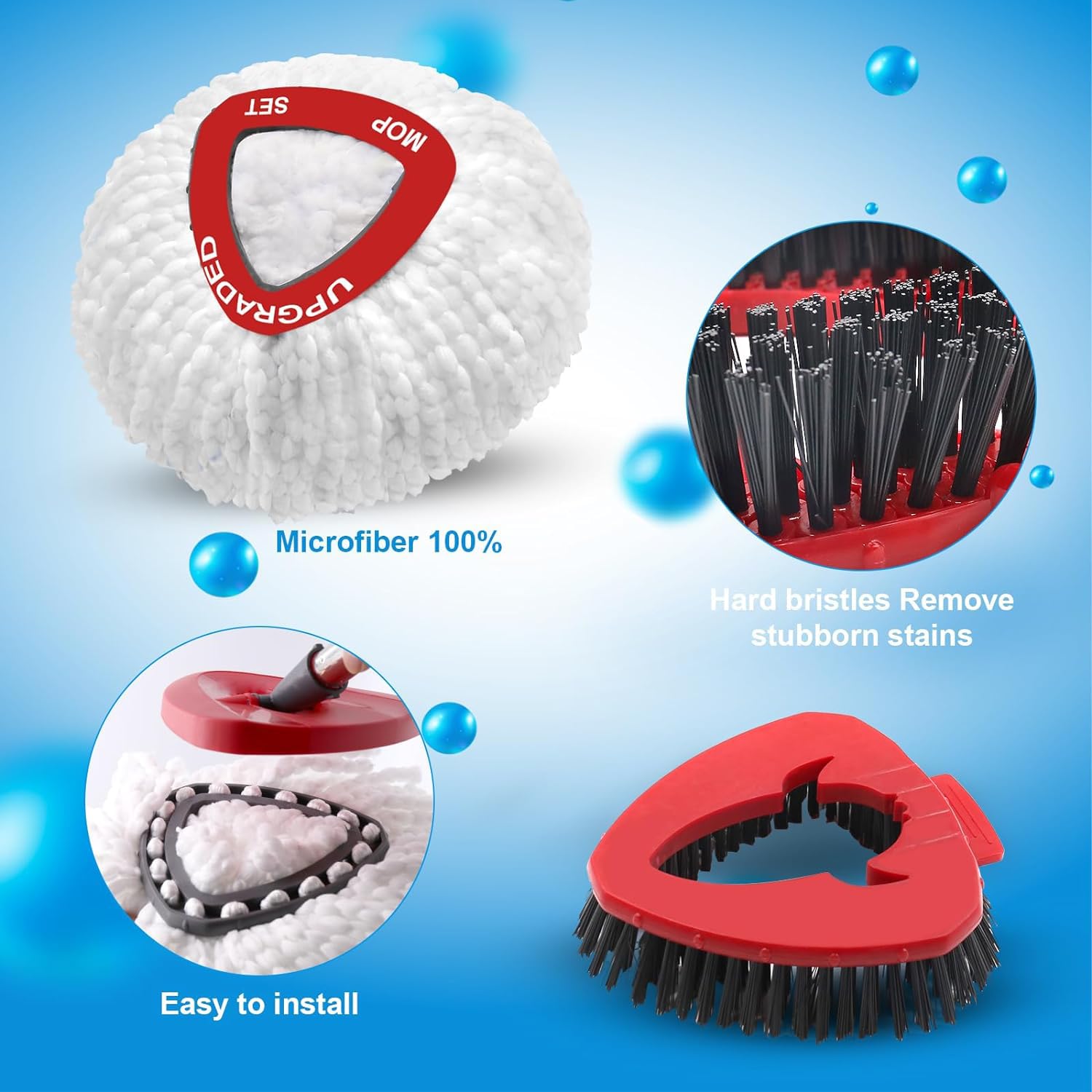 Spin Mop Replace Head, Base, Mop Handle Replacement Trinidad And - View #12