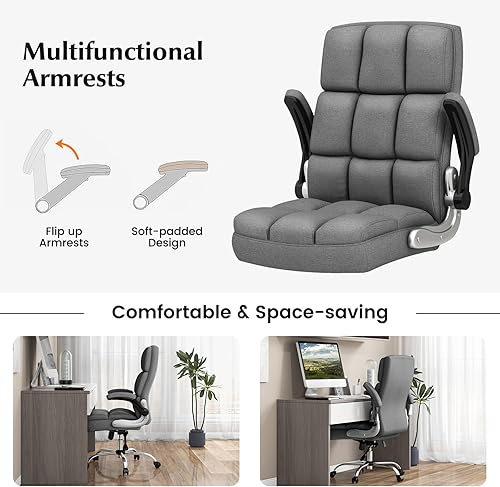 Miniatura 7 de POWERSTONE Silla de oficina grande y alta, 400 libras, silla ergonómica de escritorio ejecutiva con respaldo alto con brazos abatibles y cojín