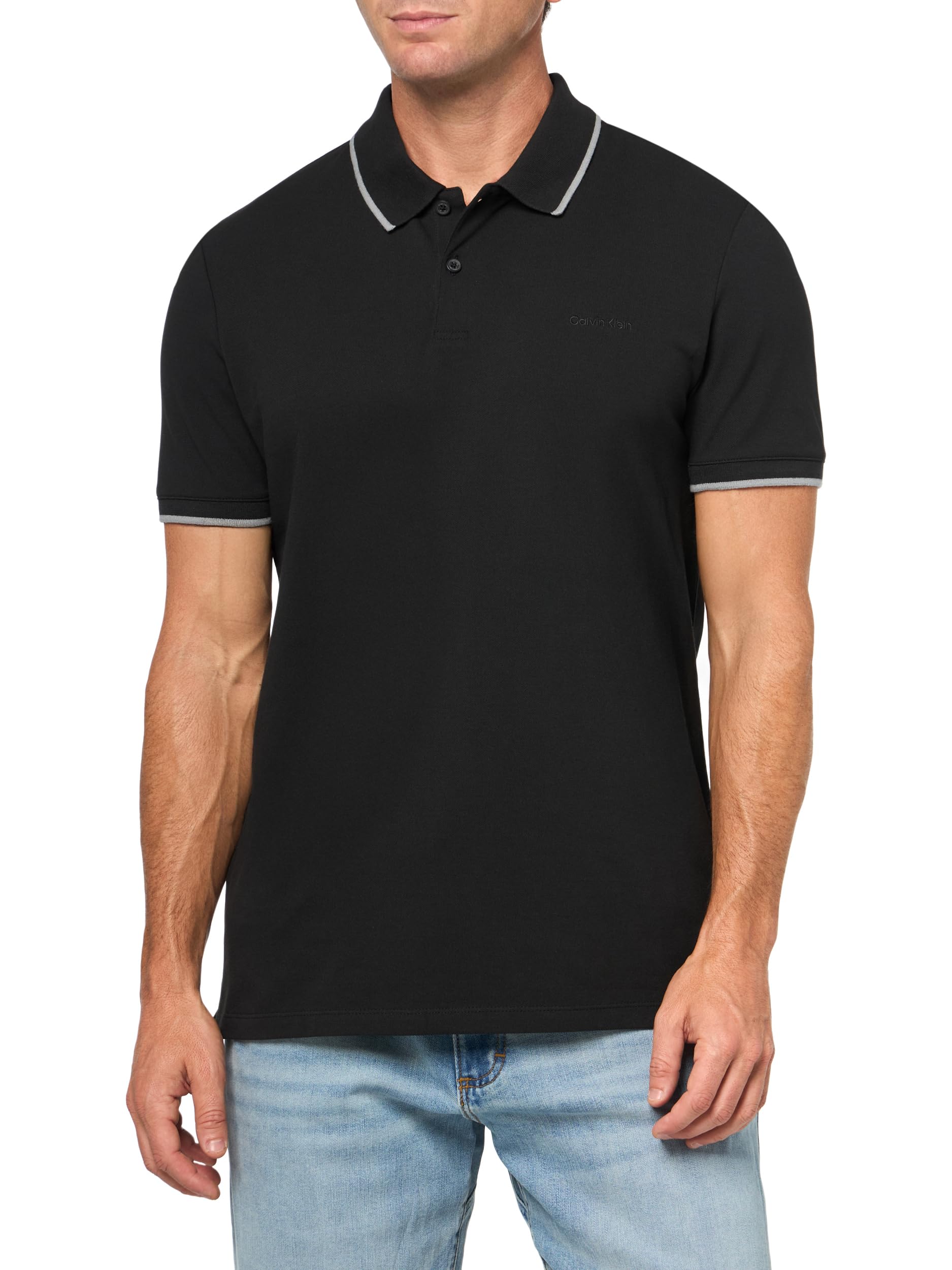 Calvin Klein Men's Liquid Cotton Polo Shirt