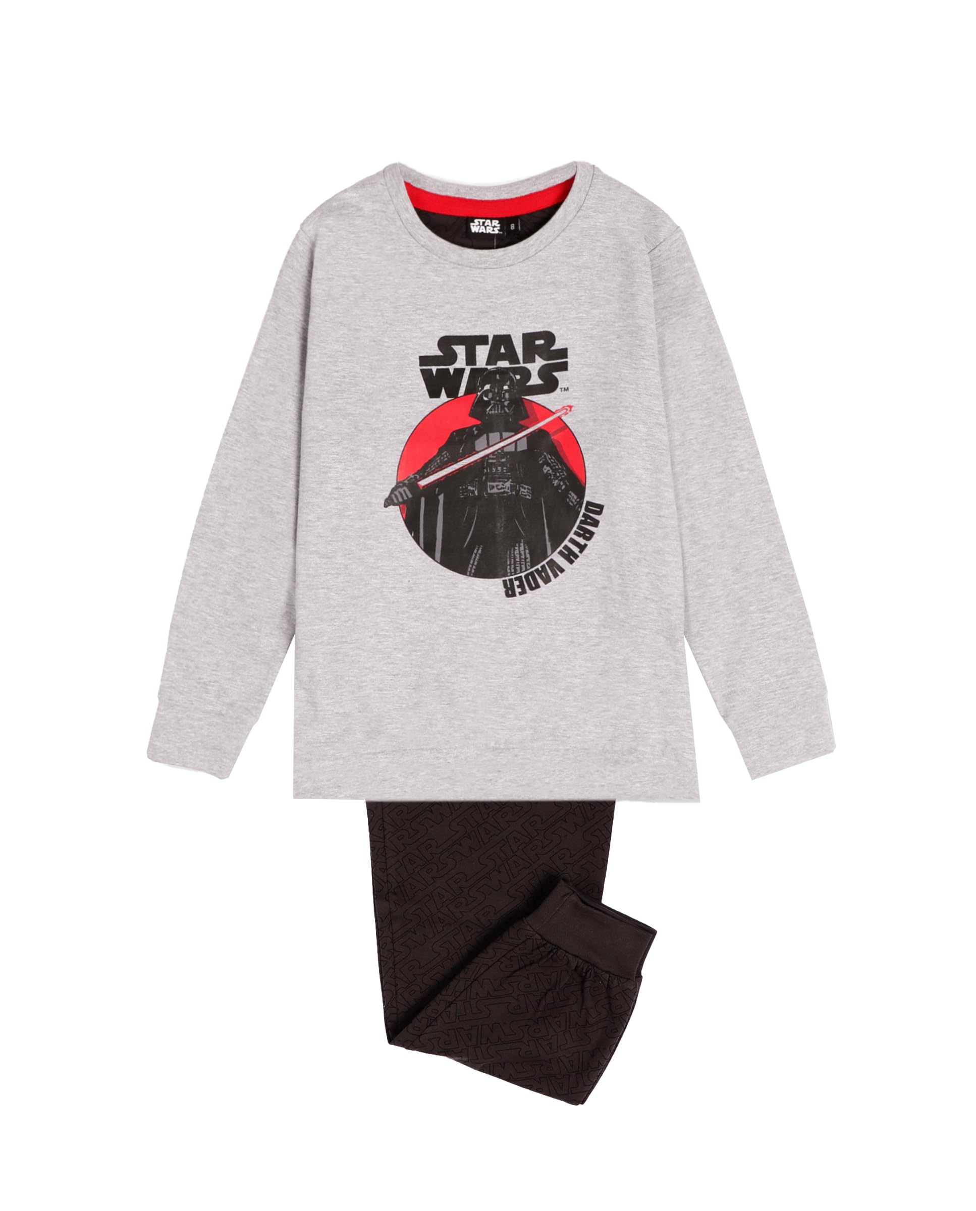 Star Wars Darth Vader - Pigiama a maniche lunghe per bambini, Grigio diaspro, 4