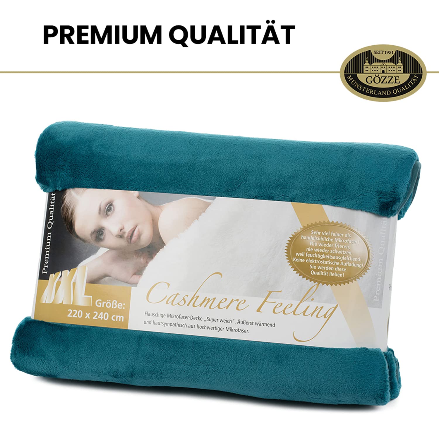 Gözze - Premium Cashmere-Feeling Wohn- und Kuscheldecke – Bild 8